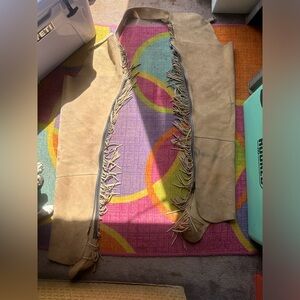 Tan Western Horsemanship Equine Chaps